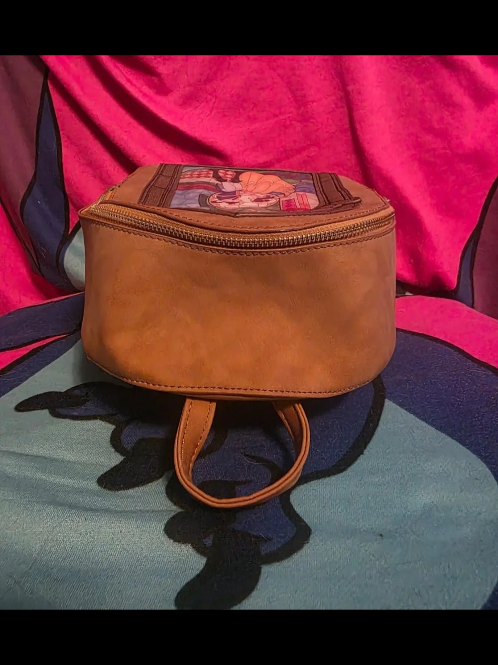 GUC Danielle Nicole Beauty and the Beast Stained Glass Mini Backpack - Picture 5 of 6